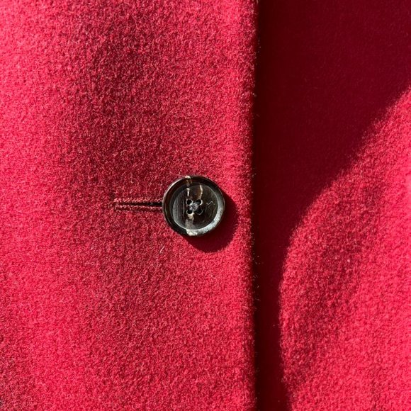 Women's Slim Red Wool-Cashmere Coat - Paul Smith | US 4 Small | Made in Italy - Picture 5 of 15